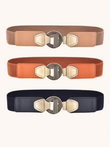 Beltox fine 1 Miếng Của phụ nữ Retro Co giãn Chặt Eo Thắt lưng , Kích thước lớn Thích hợp Đối với , , Áo khoác Và Khóa - Màu Khaki - Xem 1