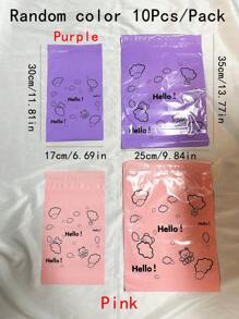 10 cái Màu sắc tùy ý Phim hoạt hình dễ thương Gấu Tự dính Nhựa Túi đóng gói Đối với Vận chuyển Và Đóng gói - Nhiều màu - Xem 9