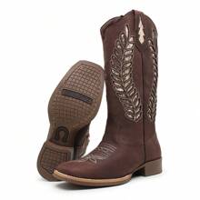 Women Mid-Calf Boots - Rỉ Nâu - Xem 3
