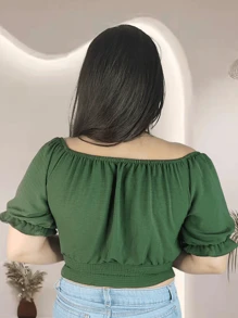 Women T-Shirts - 墨綠色 - 查看 2