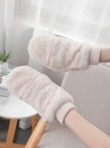 Găng Tay Nữ Không Ngón - Màu Hồng baby - Xem 2