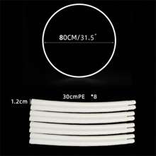 1pc Flower Garland Circle Balloon Arch For Birthday Party & Wedding Decoration (balloons Not Included) - White - View 8