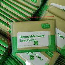 便攜式衛生紙盥洗室坐墊紙,中性英文包裝馬桶10片