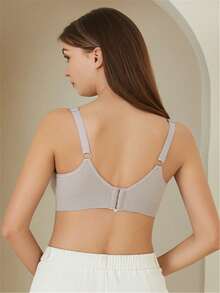 2 Miếng Đơn giản Màu thuần Áo ngực điều dưỡng Bộ - Nhiều màu - Xem 5