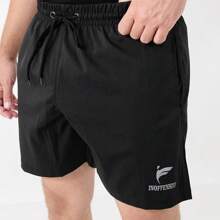 Bermuda Short Elastano Premium 92% Poliéster 8% Elastano Super Confortável P Ao G3 - Preto - Visão 2