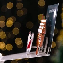 1 Miếng Giáng sinh Thẻ Creative 3D Cửa sổ Bật lên Đối với Giáng Sinh
 , Qủa tặng Thẻ , Lễ hội Ngày lễ Thẻ - màu xanh lá - Xem 3