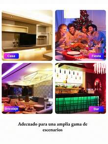 Tira LED Neón Flexible – Fuentes Luminosas Decorativas – Transforma Espacios con Nuestras Tiras de Luces LED, Tira LED Neon y Luz Neon - Fantásticas Luces LED Neon Flex para Decoración Interior y Exterior-b - Multicolor - Ver 7