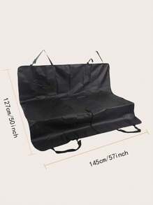 1 pieza Almohadilla unicolor de mascota con vehículo asiento - Negro - Ver 8