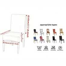 2 chiếc vải bọc ghế ăn hình người tuyết Giáng sinh, Vỏ bọc ghế nhà hàng Giáng sinh đàn hồi cho phòng ăn khách sạn, văn phòng, tiệc, trang trí nhà cửa, Halloween, trang trí Halloween - 2 cái/Đỏ - Xem 3