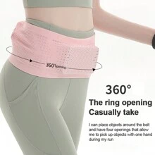 Đa chức năng Đan Thoáng khí Túi đeo lưng Mới Thể thao Túi đeo lưng phổ cập  chạy Hầu bao Với Dung lượng lớn Với thắt lưng Cái móc Đối với Ngoài trời  chạy - Hồng - Xem 6