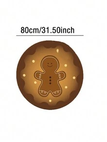 1片聖誕節地毯,家居臥室裝飾,腳墊,兒童房床邊地毯,長毛床邊窗口地墊