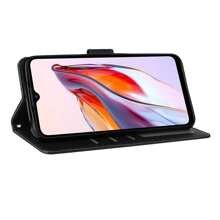 A Đen Ví Với Card Slot Khung ảnh Ủng hộ Chức năng Flip Loại vỏ Tương thích với Xiaomi Redmi 12C 10 10A 10c 9 9A NFC 9T 9AT Xiaomi POCO X5 X5 M3 C31 Silicone mềm Mùa Thu Phòng chống Che phủ lột vỏ - màu đen - Xem 10