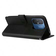 A Đen Ví Với Card Slot Khung ảnh Ủng hộ Chức năng Flip Loại vỏ Tương thích với Xiaomi Redmi 12C 10 10A 10c 9 9A NFC 9T 9AT Xiaomi POCO X5 X5 M3 C31 Silicone mềm Mùa Thu Phòng chống Che phủ lột vỏ - màu đen - Xem 11