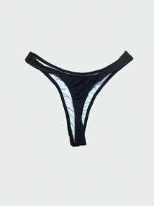 Women Bikini Bottoms - 黑色 - 查看 3