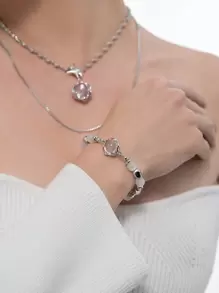 1Pc Titanium Steel Fashion Opal Starlight Bead Bracelet Unisex Fashion Bracelet Party Jewelry Gift