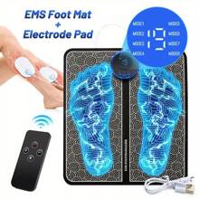 Elektrische Ems Fuß Massage Pad Zur Entspannung Der Füße, Akupunkturpunkte Massage Matte, Muskelstimulation, Wiederaufladbar Und Ferngesteuerter Massager