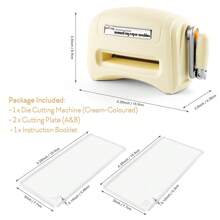 CYFUN DESIGN 1 Máy cắt mini màu be + 2 Thảm cắt - Màu be - Xem 6