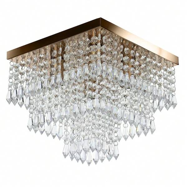 Lustre De Cristal Acrilico Sweetcrillic 30x30 Cobre Lindo!