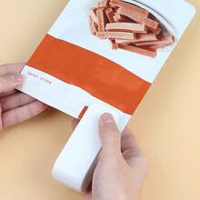 1pc Mini Snack Sealing Machine, Household Portable Hand Pressure Heat Sealer For Plastic Bags - White - View 2