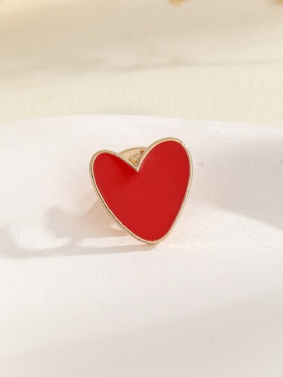 1 Stück Brosche in Herzform, geeignet für den täglichen Gebrauch von Frauen, Valentinstag, Muttertag, als Geschenk für Mutter