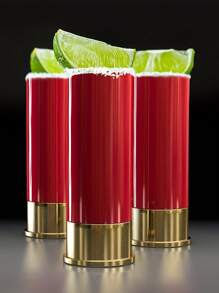 4 Cái/Bộ 12 Gauge Shell Shotgun Shot Glasses Hộp Đựng Hộp Đựng Cốc Uống Nước Cho Săn Bắn Ngày Của Cha Quà Tặng Mới Lạ Cho Cha Kính, Quà Tặng Cho Cha - Đỏ - Xem 7