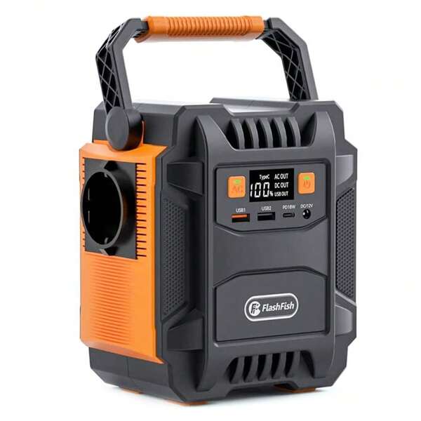 Tragbare Powerstation 200W Solar Powerbank 172,8Wh 48000mAh Portable Power Station 230V Powerbank Camping Solargenerator Solar Generator Power Bank Solarzelle mit LED Außenbeleuchtung