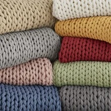 Handmade Throw - Indigo - View 8