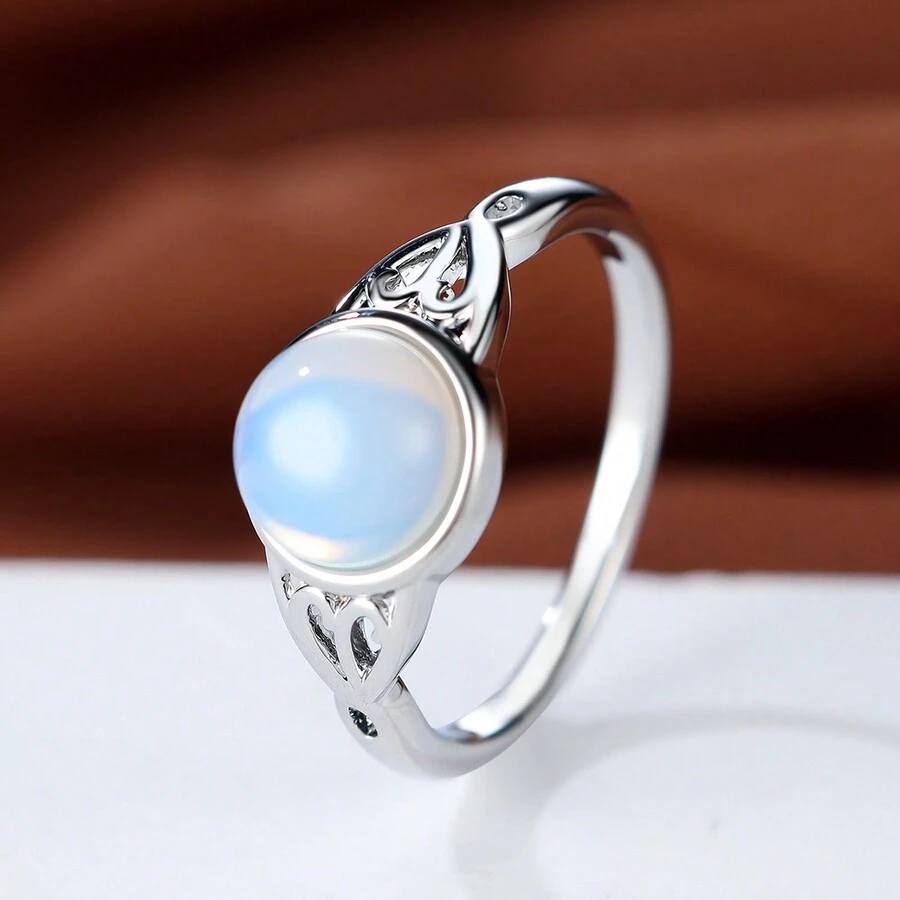 1 件男女通用极简主义镂空半圆环简约白色相册，尺寸 5-13，波西米亚风格，适合婚礼/订婚/派对/旅行配件