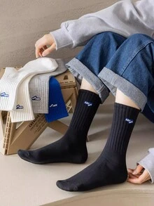 运动户外 4 双男女款袜子，长款防臭吸汗运动袜，适合秋冬季；中筒透气袜，适合夏季 - 彩色 - 查看 4