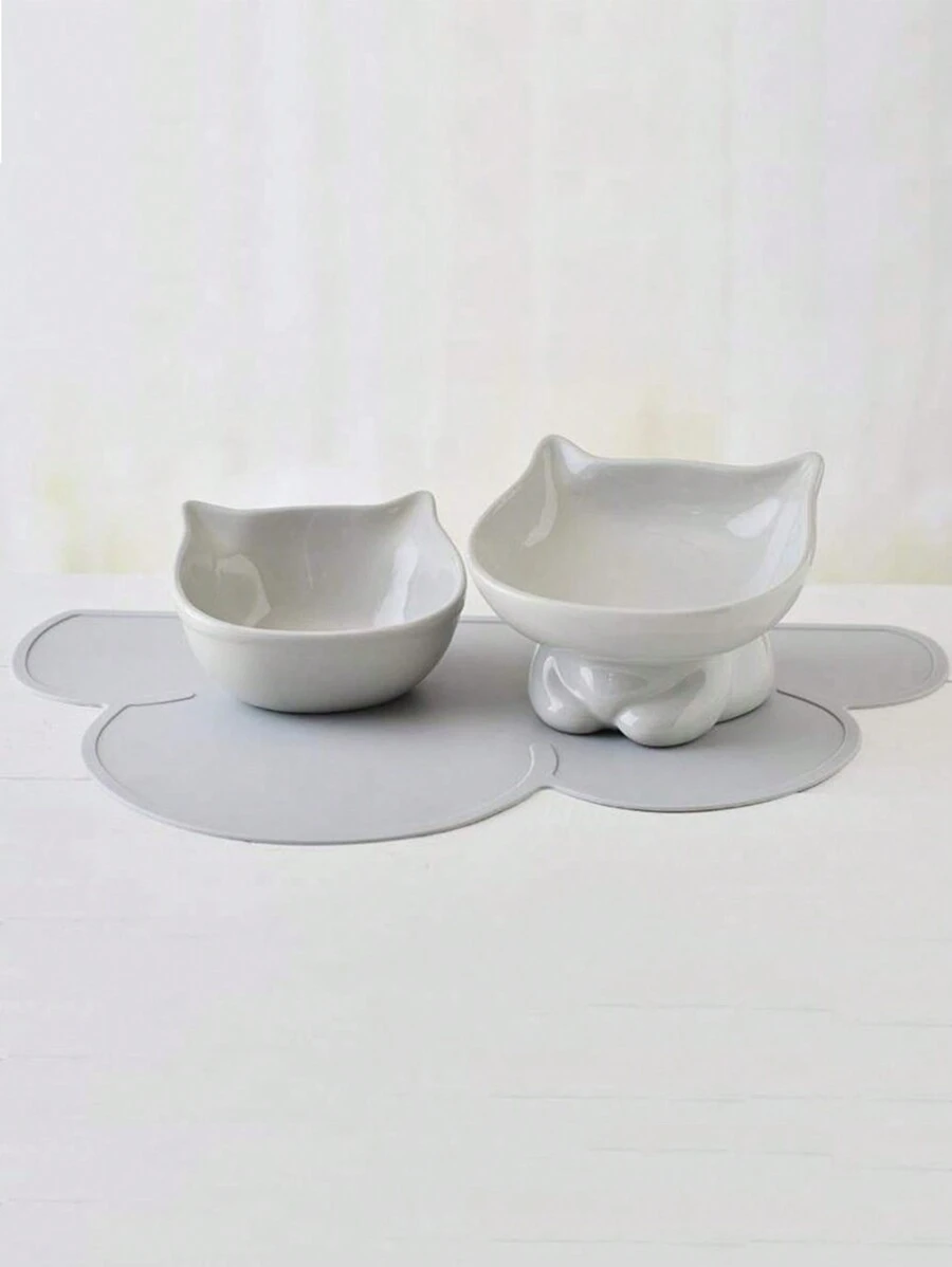 1個寵物餵食墊,防水、防滑和防漏,適用於寵物碗 - 查看 1