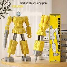 1 Miếng Trẻ em Người máy Biến hình Bút , 2 trong 1 Văn phòng phẩm sáng tạo , Đồ chơi giáo dục , Có thể điều chỉnh Bút Của Xoay Khớp - Nhiều màu - Xem 3