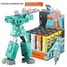1 Miếng Trẻ em Người máy Biến hình Bút , 2 trong 1 Văn phòng phẩm sáng tạo , Đồ chơi giáo dục , Có thể điều chỉnh Bút Của Xoay Khớp - Nhiều màu - Xem 2
