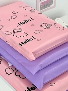 10 cái Màu sắc tùy ý Phim hoạt hình dễ thương Gấu Tự dính Nhựa Túi đóng gói Đối với Vận chuyển Và Đóng gói - Nhiều màu - Xem 5