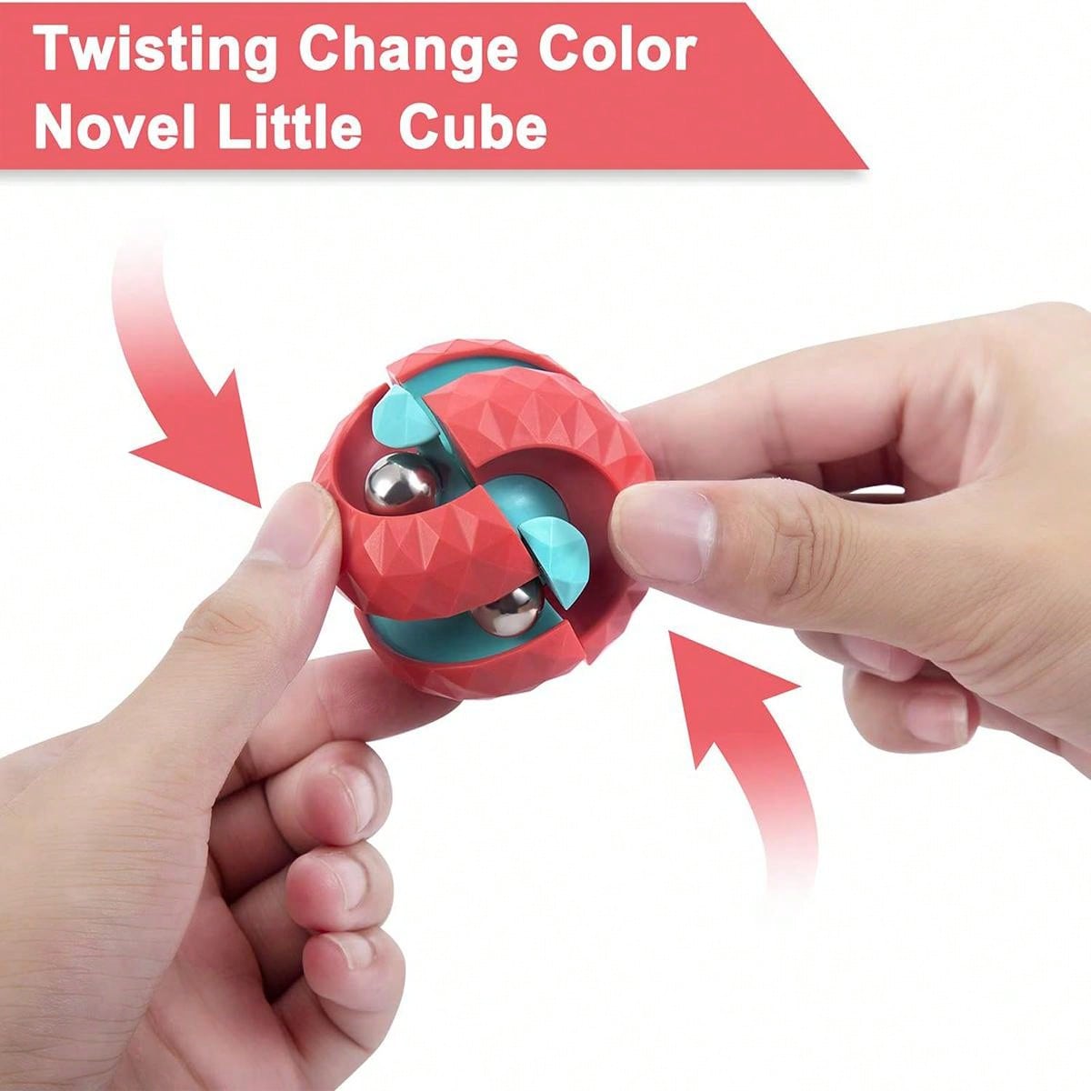 Hand Spinner Sensory Toy, Track Pinball Finger Spinner, Rotating Cube