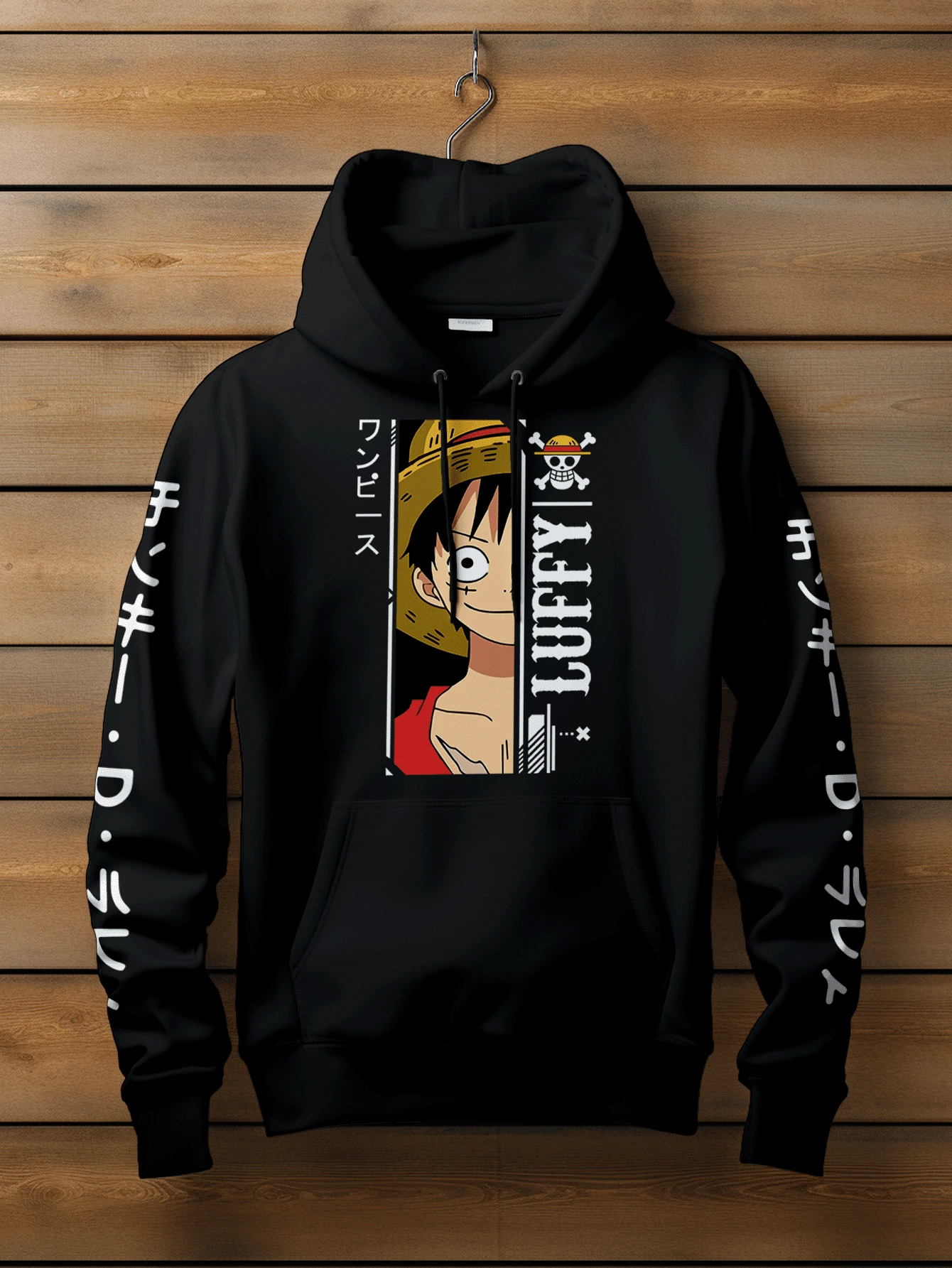 ANIME PIECE Piece Anime Straw Hat Sweatshirt MLT 2033 GEEK FLUX - 黑色 - 查看 1