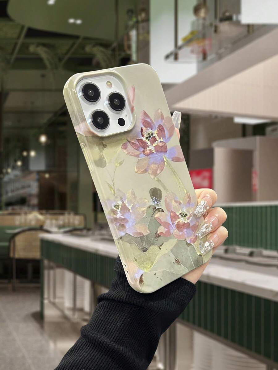 1 Ốp điện thoại dạng phim cảm ứng bóng loáng Lotus Tương thích với iPhone - Nhiều màu - Xem 1