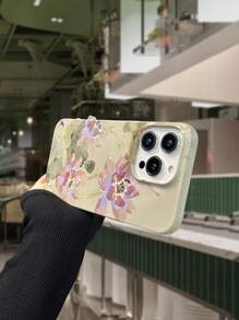 1 Ốp điện thoại dạng phim cảm ứng bóng loáng Lotus Tương thích với iPhone - Nhiều màu - Xem 4