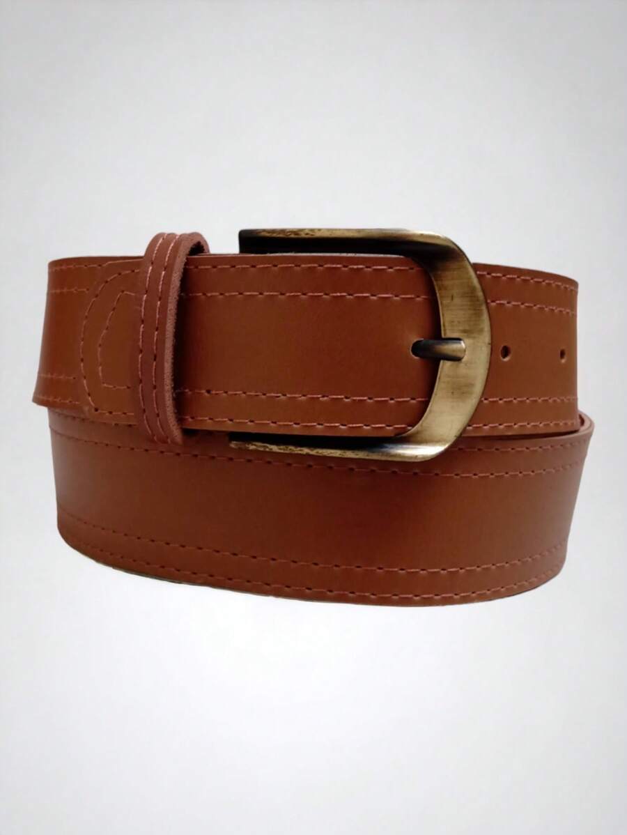 男士皮帶 休閒日常使用 完美的送給朋友的禮物 - 駝色 - 查看 1