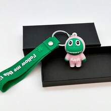 Pink Dragon Shaped Keychain With Buck Teeth - Pink - View 1