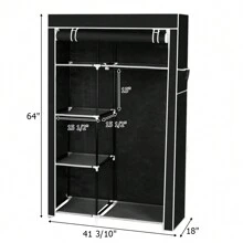 Portable Closets - Black - View 9