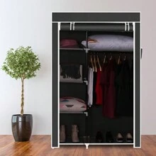 Portable Closets - Black - View 1