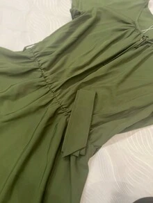 Plus Size Dresses - 軍綠色 - 查看 5
