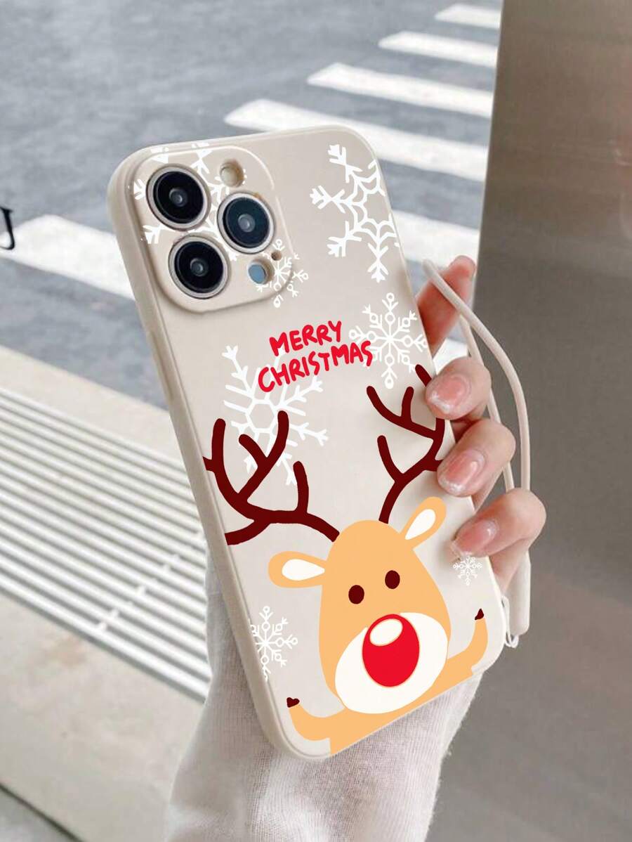 Ốp lưng điện thoại họa tiết Giáng sinh phổ biến có dây đeo tương thích với Apple IPhone 16/11/12/13/14/15/15pro/15 Plus/15 Promax/7plus/8plus/X/Xs Max/Xr/11pro/12pro/13pro/14pro/12mini/13mini/11promax/12promax/13promax/14promax/14plus/6/6s/6plus/7/8/16Pro/16plus/16promax/Se&Galaxy/A54/A14/A12/A13/A15/A32/A33/A24/A52S/S20/S21/S22/S23/S24/S23Plus/S24ultra - Nhiều màu - Xem 1