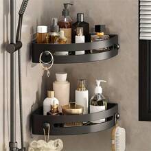 Estantería De Almacenamiento Para Baño - Negro - Ver 1