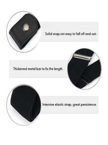 No Buckle Elastic Kids' Toddlers' Belt, Adjustable & Stretchable, Suitable For Boys & Girls Back To School Items