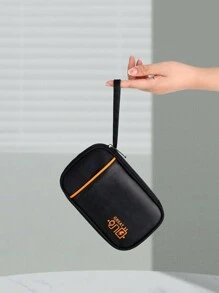 1個可攜式旅行通用電纜組織器電子配件袋,電子組織小型數字配件攜帶盒袋,適用於usb線、sd卡、耳機、充電寶等電子產品,為商務、旅遊、學校、辦公室等場合提供黑色電子袋,無線耳機、藍牙耳機、頭戴式耳機、耳塞充電器盒 - 黑色 - 查看 12