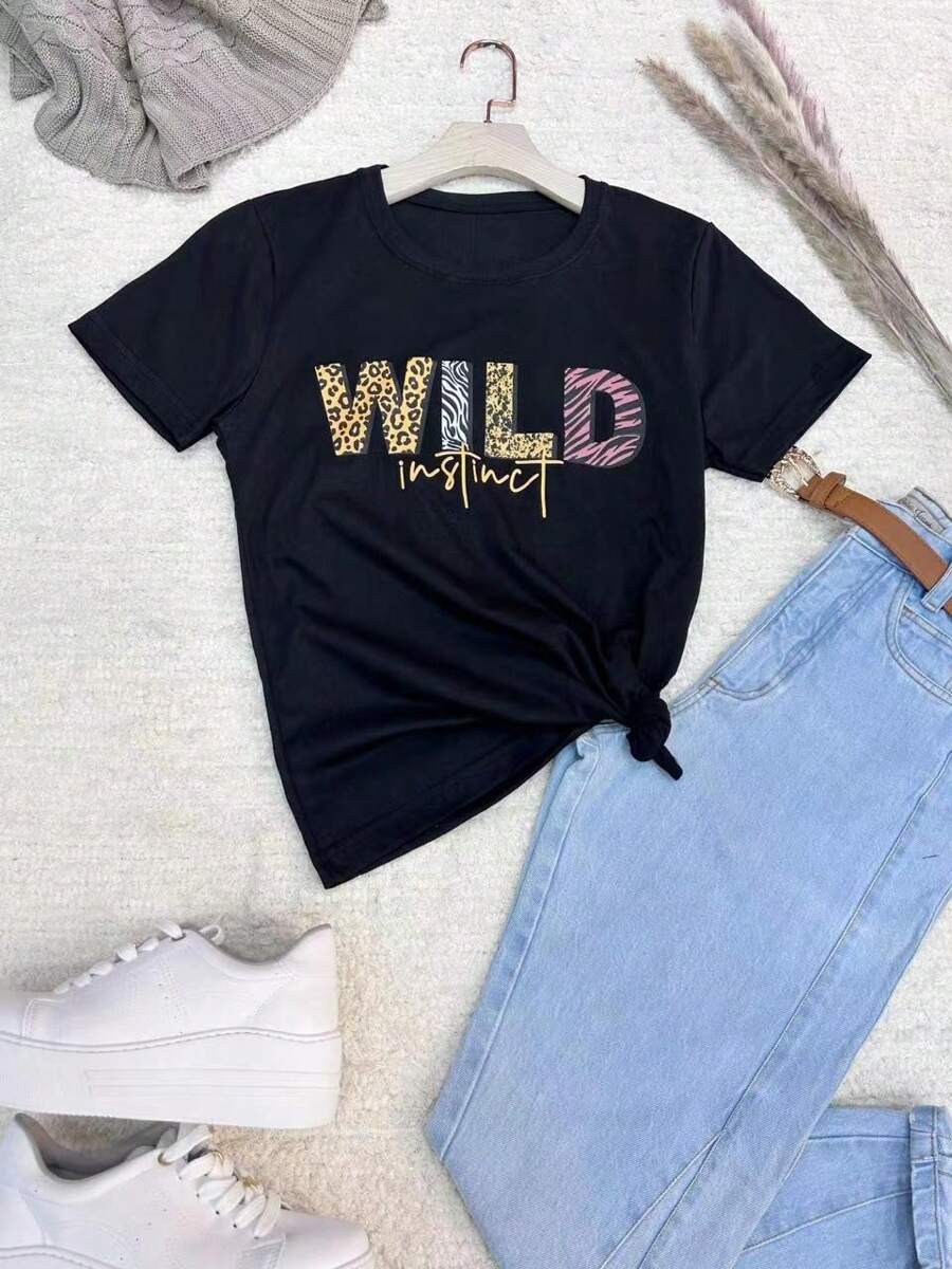 Women T-Shirts - màu đen - Xem 1