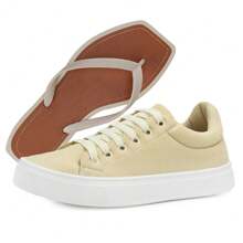 Women Casual Shoes - Màu be - Xem 1