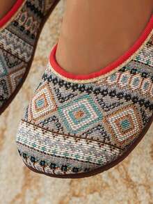 女士平底透氣步行鞋,適用於休閒穿著