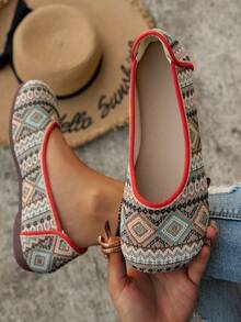 女士平底透氣步行鞋,適用於休閒穿著